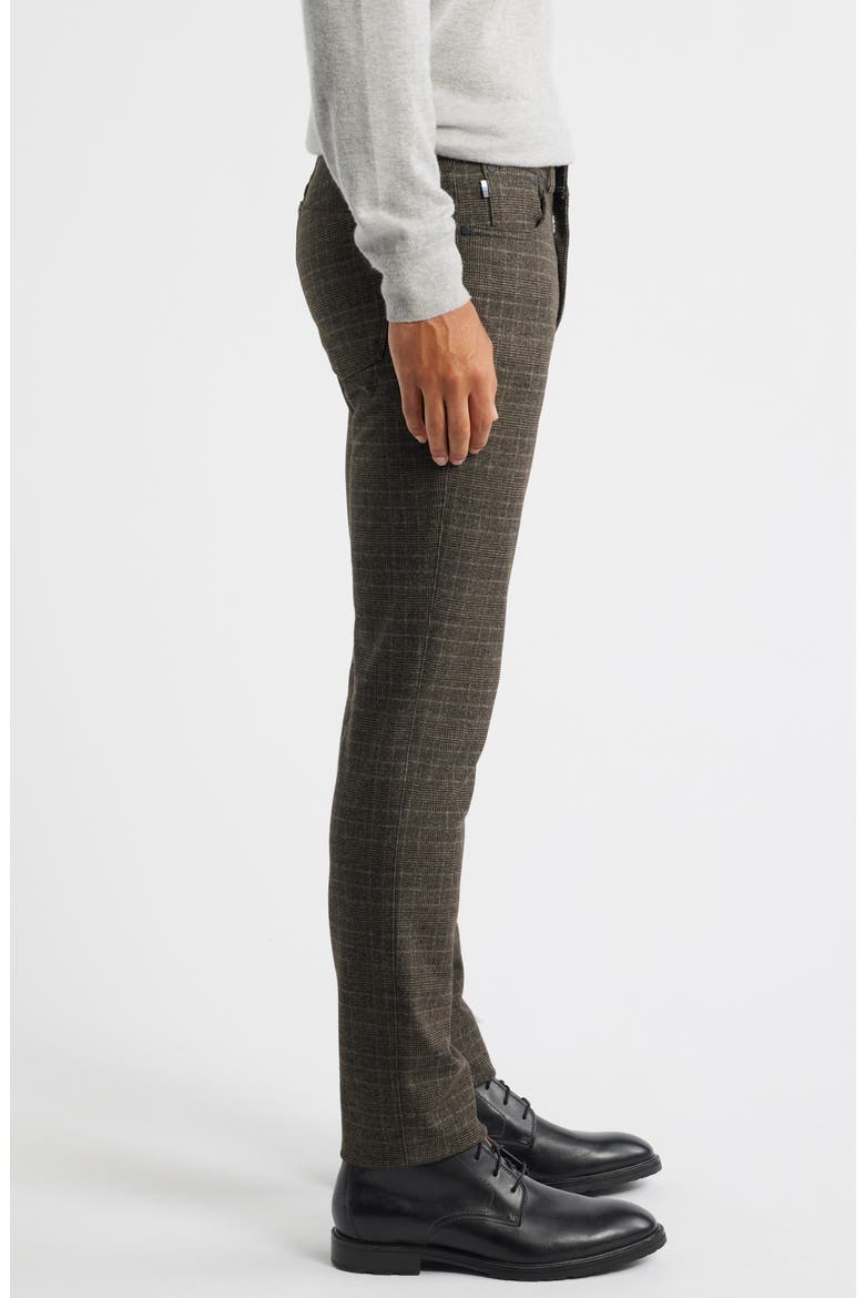 Chuck Hi Flex Plaid Modern Fit Five-Pocket Pants, Alternate, color, NOUGAT