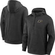 Nike Men's Nike Black Purdue Boilermakers Coaches Dri-FIT Half-Zip Hoodie