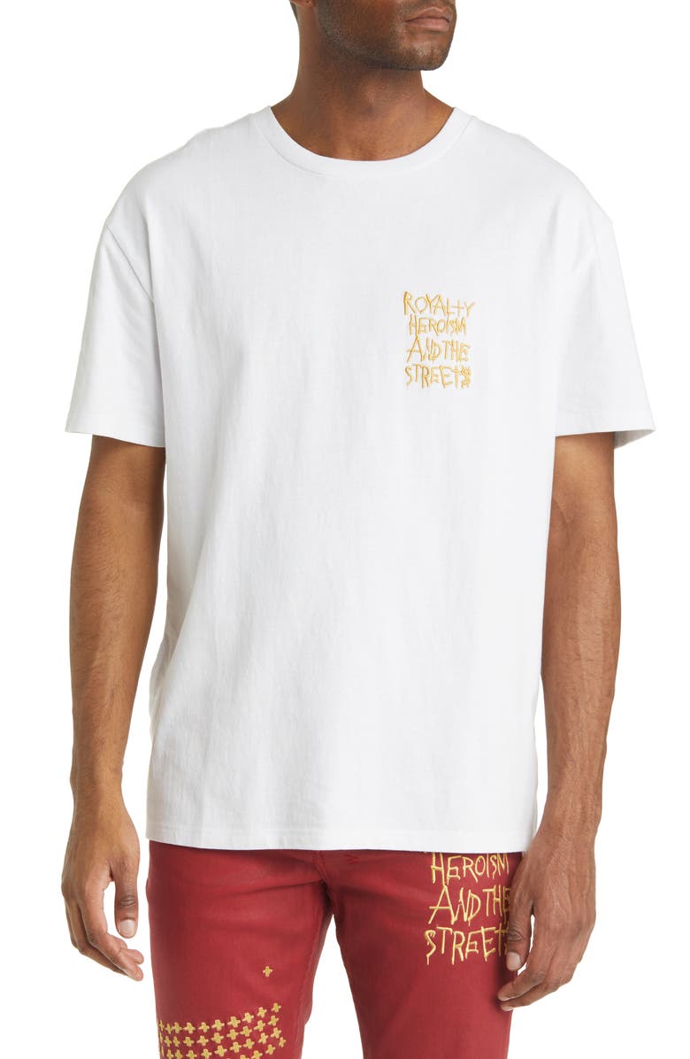 Ksubi Men's Royalty Embroidered Biggie T-Shirt, Main, color,