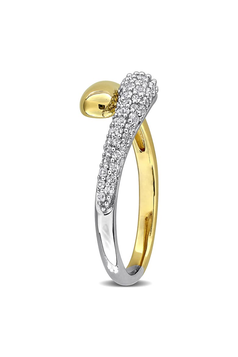 Lab-Grown White Sapphire Swirl Ring, Alternate, color, WHITE