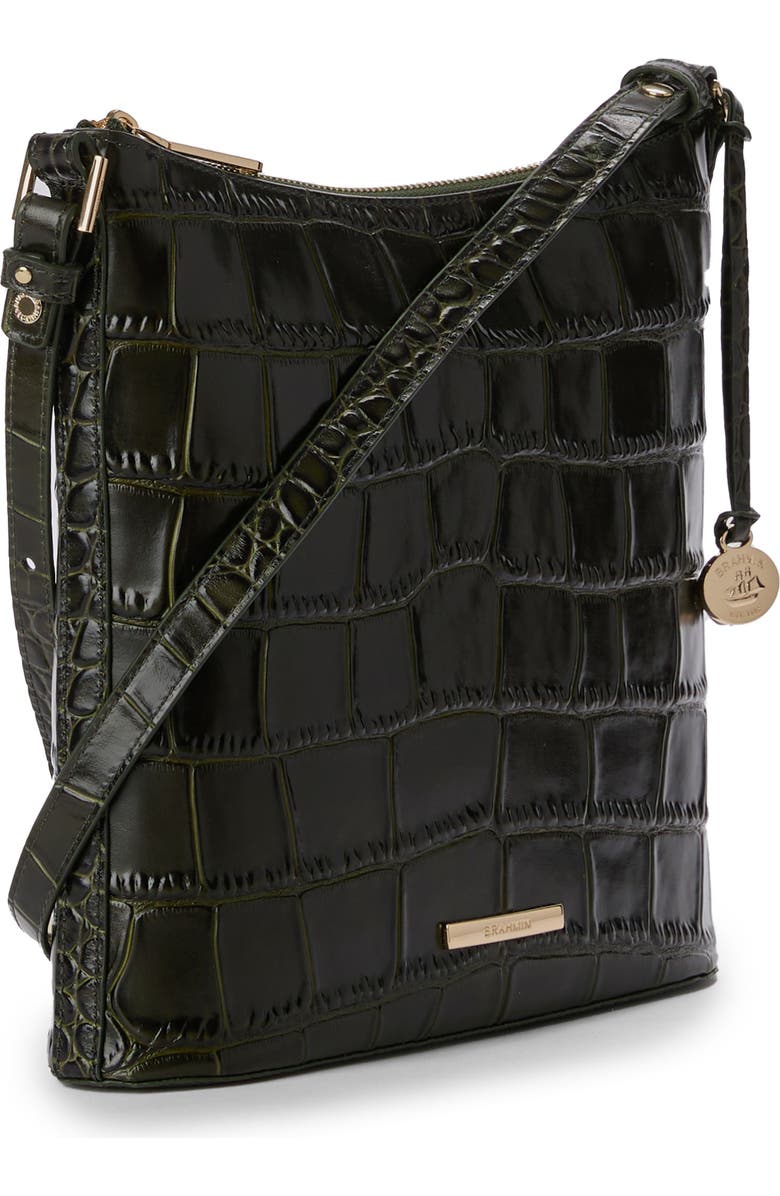 Brahmin Katie Croc Embossed Leather Crossbody Bag, Alternate, color,