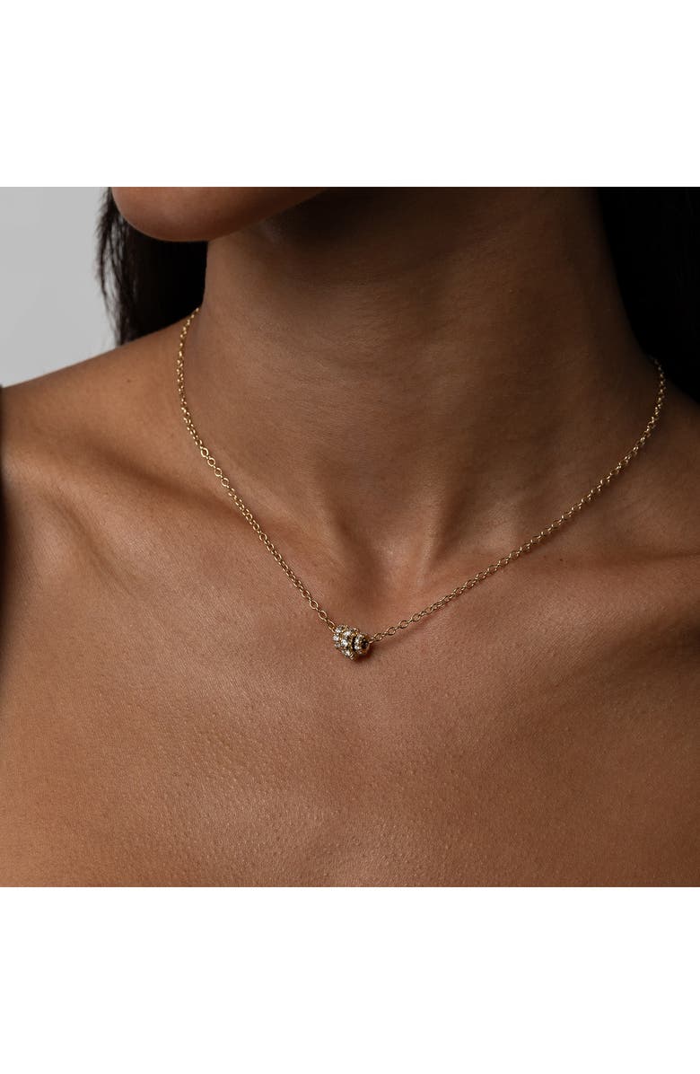 Spinelli Kilcollin Vesta Diamond Pavé Pendant Necklace, Alternate, color, Yellow Gold