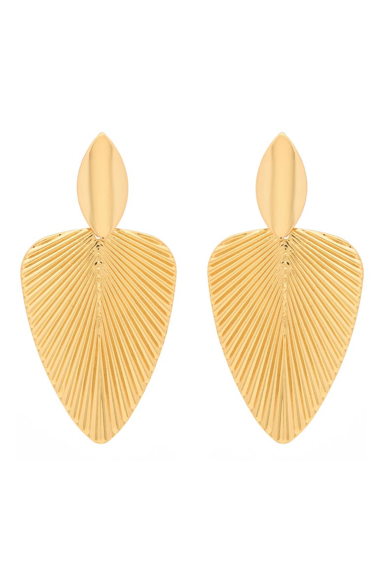 Deco Drop Earrings, Main, color, GOLD