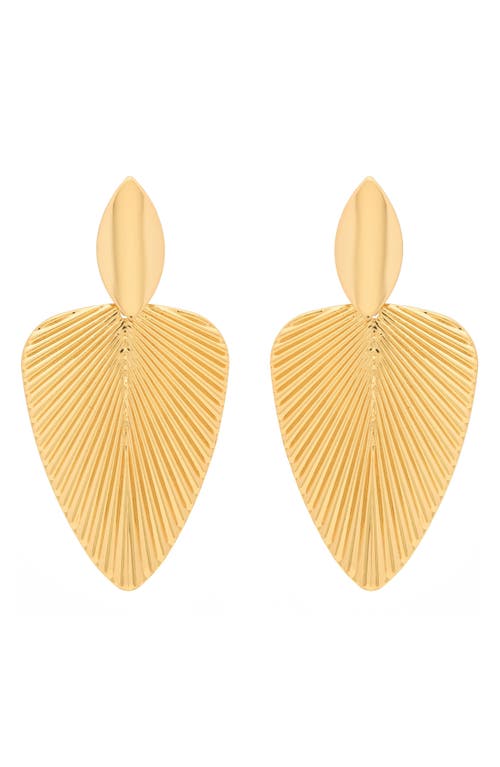 St. Moran Deco Drop Earrings In Gold