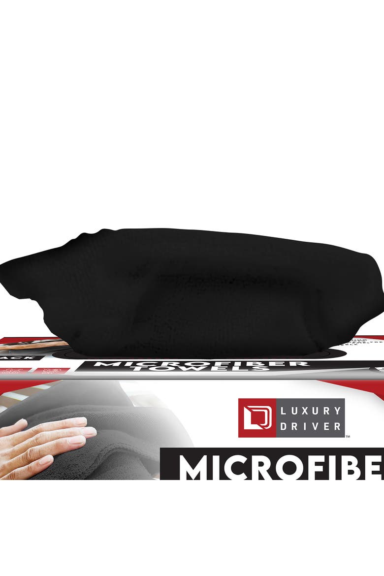 Microfiber Towel 50 Count, Alternate, color, Black