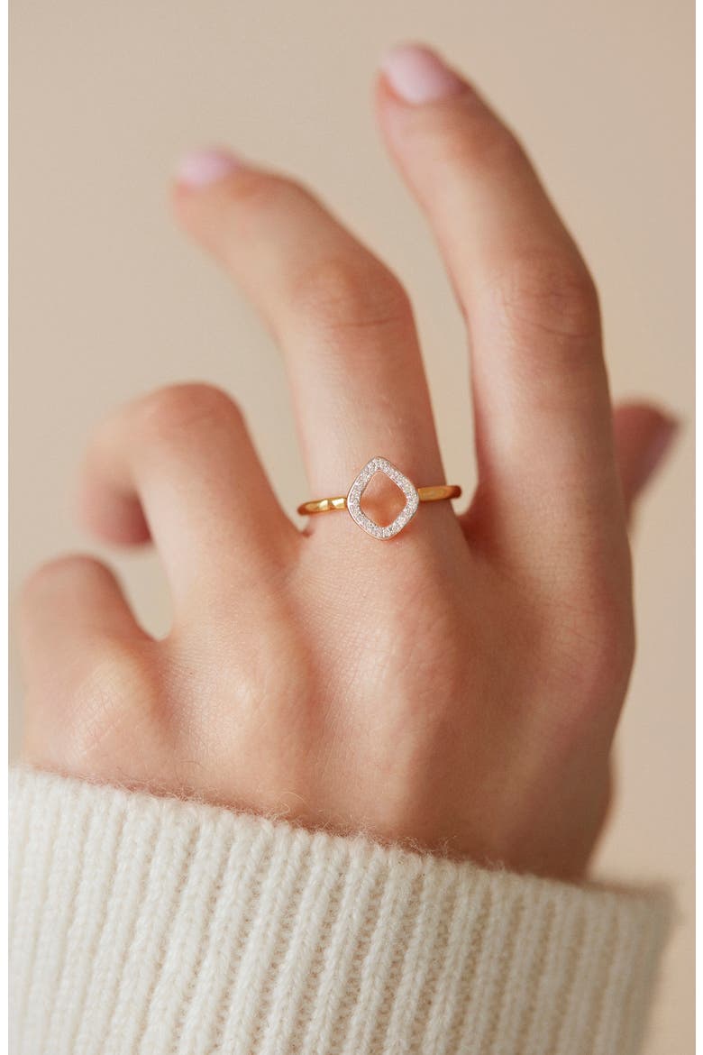 Riva Mini Kite Diamond Stacking Ring, Alternate, color, GOLD