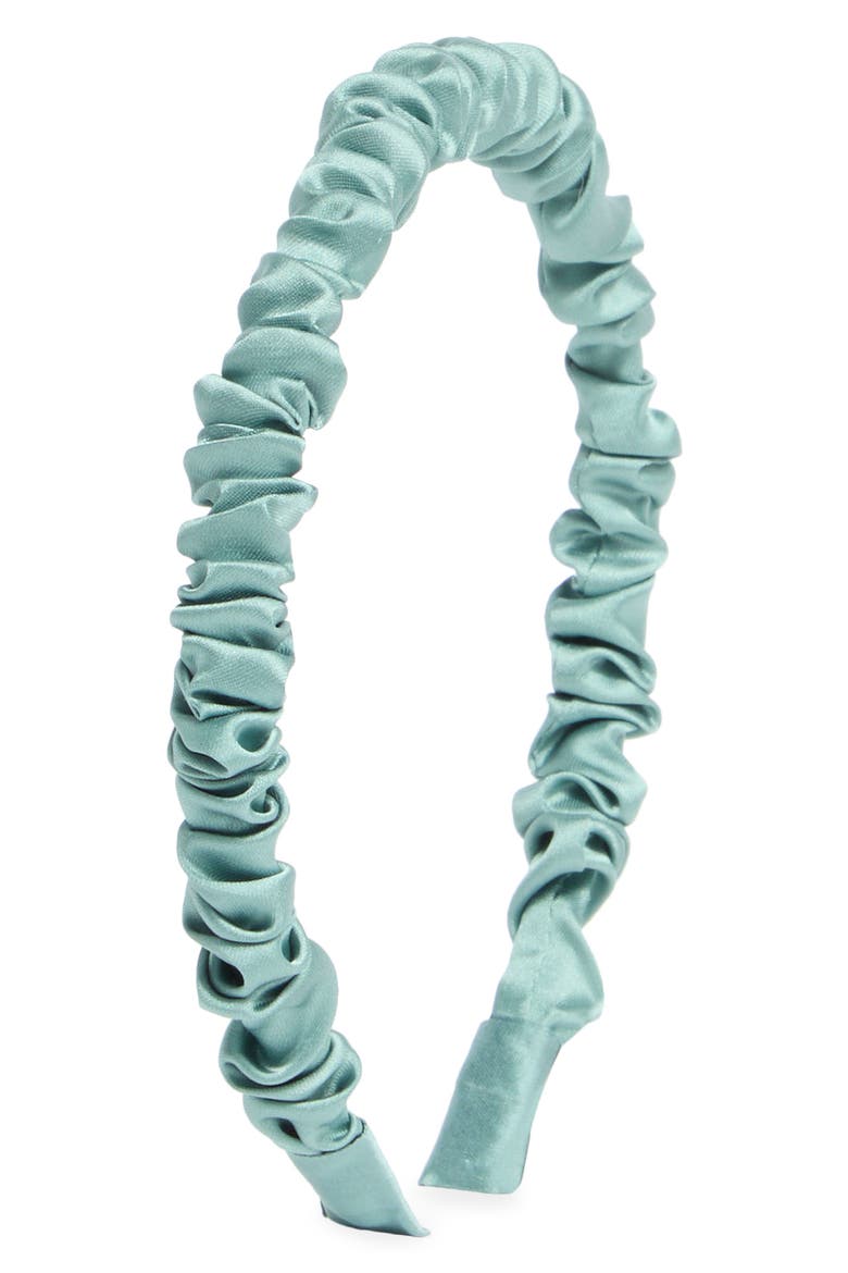 Sina Ruched Headband, Main, color, SEA FOAM
