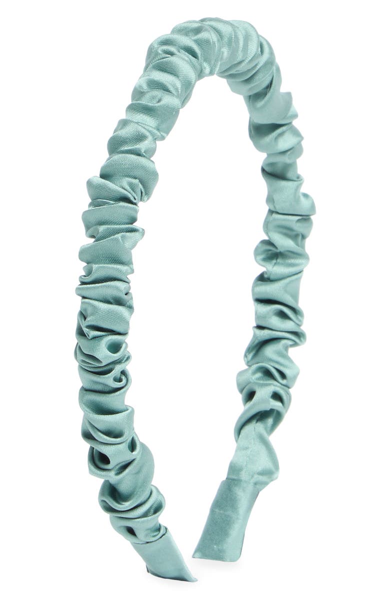 L. Erickson Sina Ruched Headband, Main, color, Sea Foam