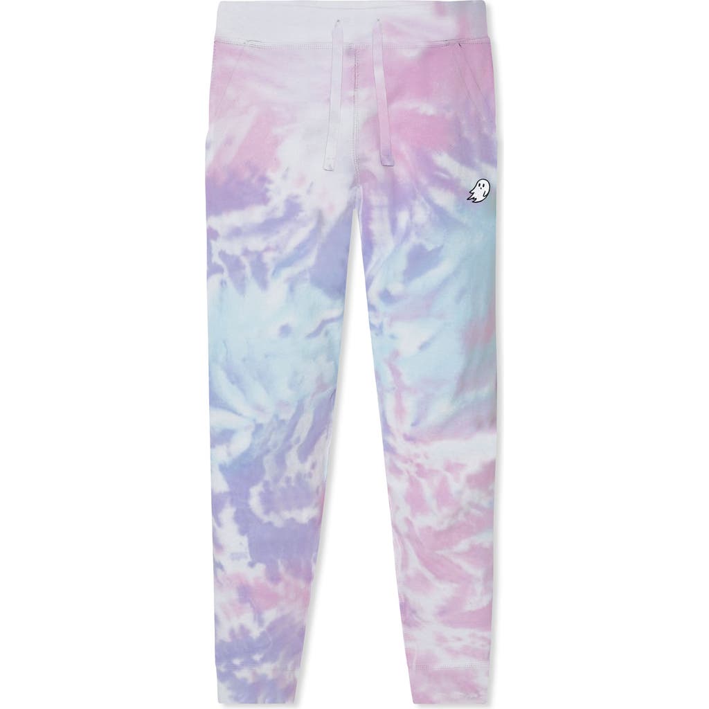 Dalix Mens Ghost Tie Dye Fleece Jogger Pant In Multi