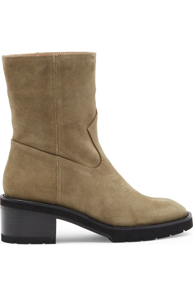 Stuart Weitzman Boulevard Moto Bootie, Alternate, color, Khaki