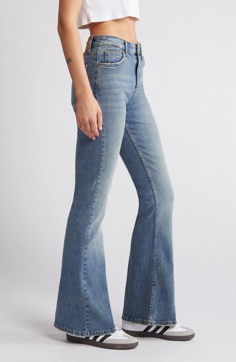 BDG Urban Outfitters Mid Rise Flare Jeans, Alternate, color, Light Wash