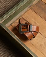 Fortela Tesla Calf Leather Belt with Studs