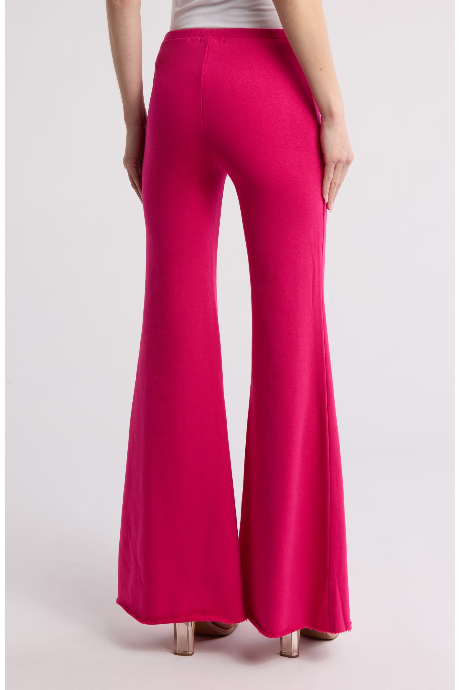Good American Compression Terry Flare Trousers (Women) | Nordstromrack
