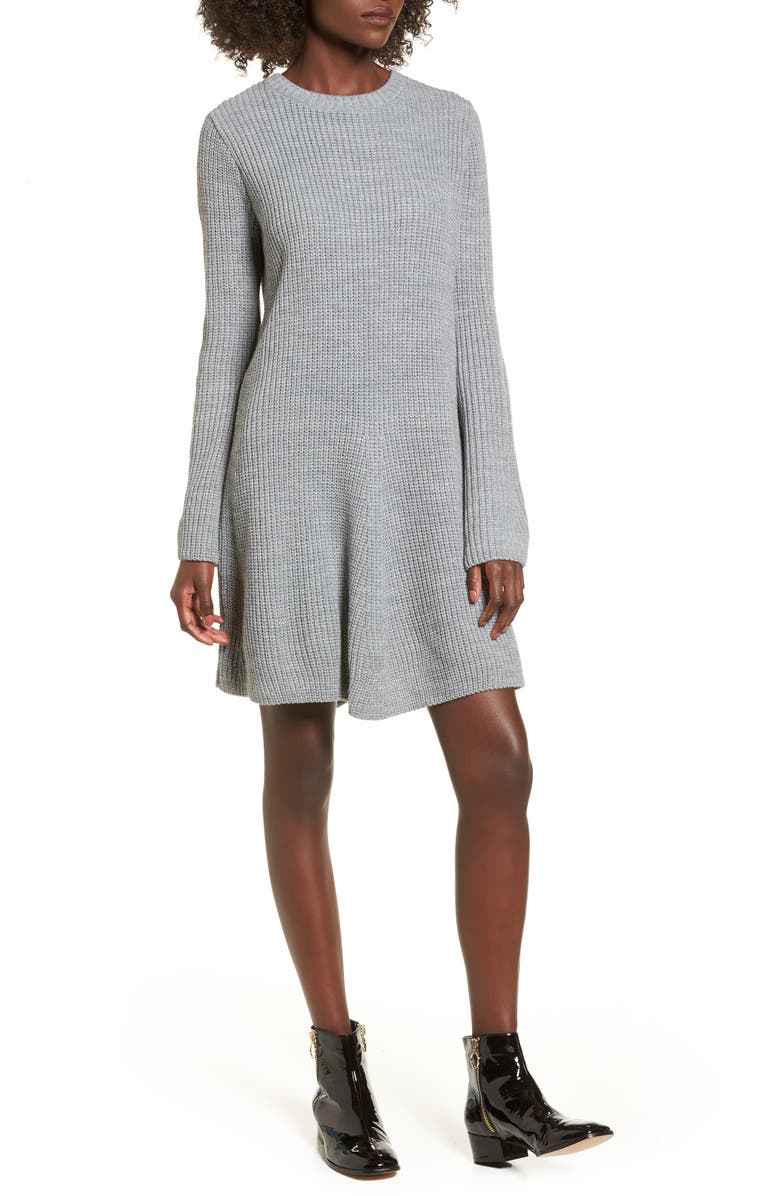 Cotton Emporium Flared Sleeve Sweater Dress, Main, color,