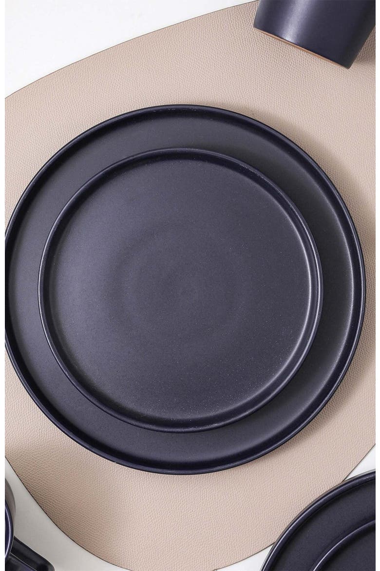 Cleo Stoneware 16-Piece Dinnerware Set, Alternate, color, Dark Blue