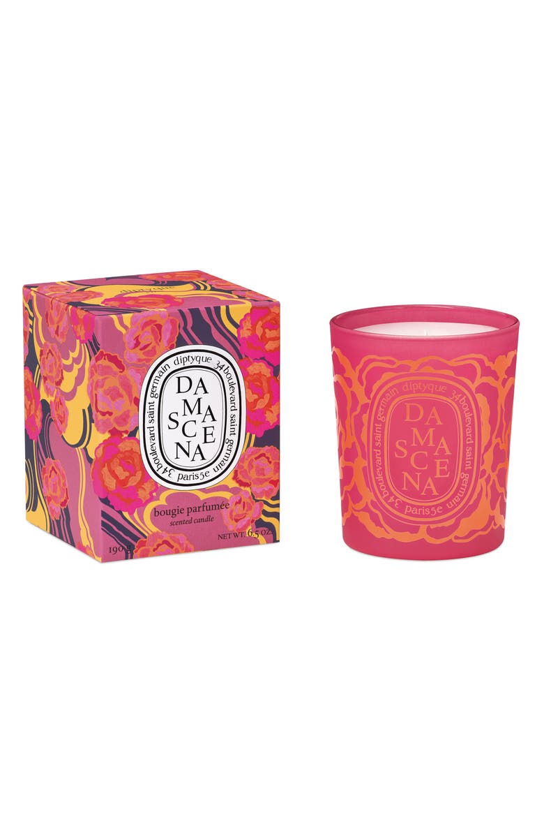 Diptyque Roses Damascena Scented Candle, Alternate, color, 