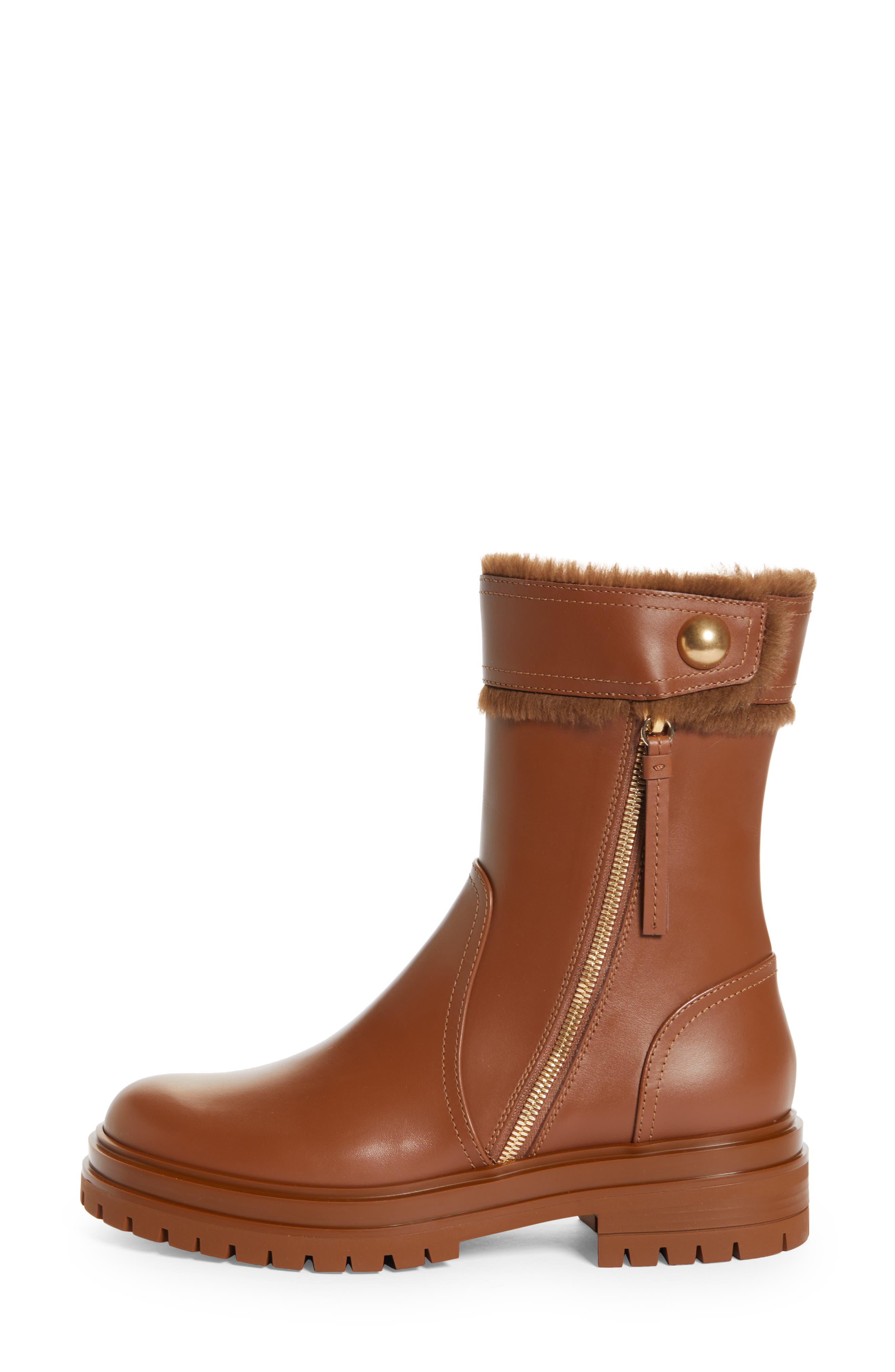 Gianvito Rossi Lug Platform Boot, Alternate, color, 