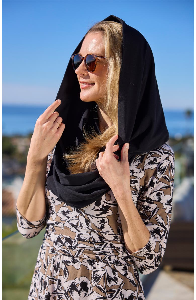 UV Skinz Packable Infinity Scarf, Alternate, color, Black