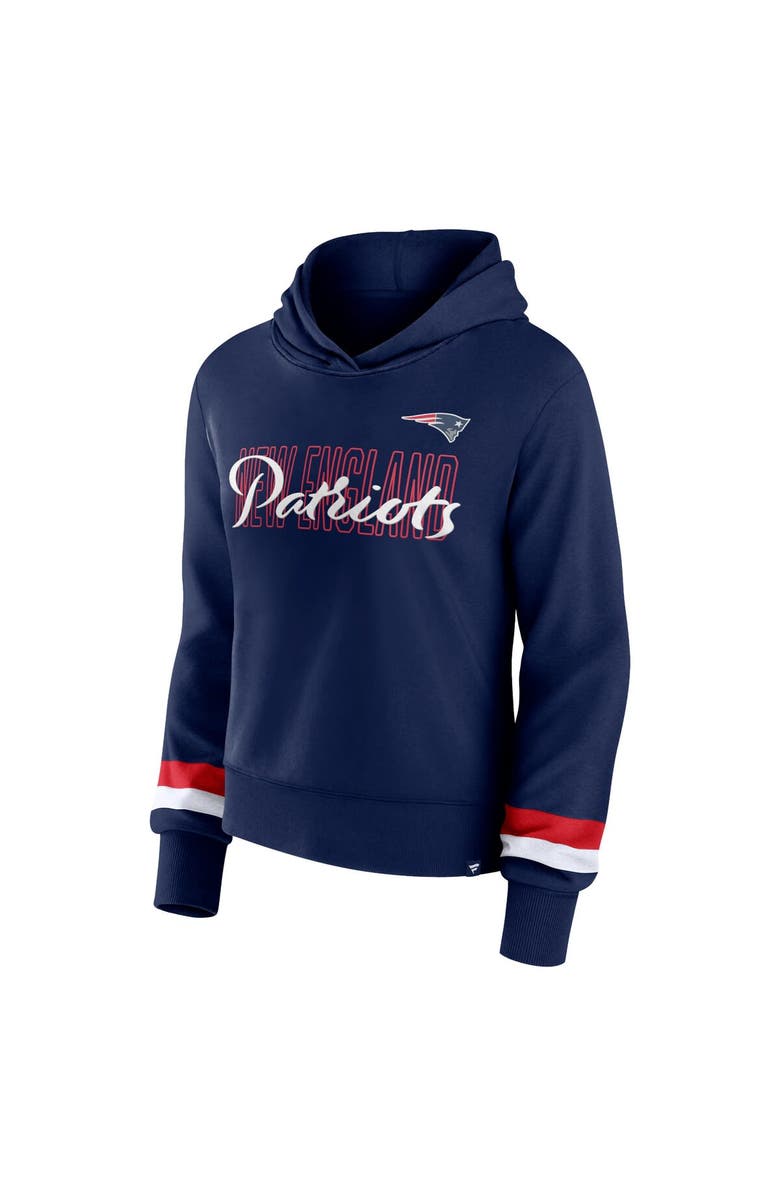 FANATICS Women's Fanatics Branded Navy New England Patriots Over Under Pullover Hoodie, Alternate, color, Navy