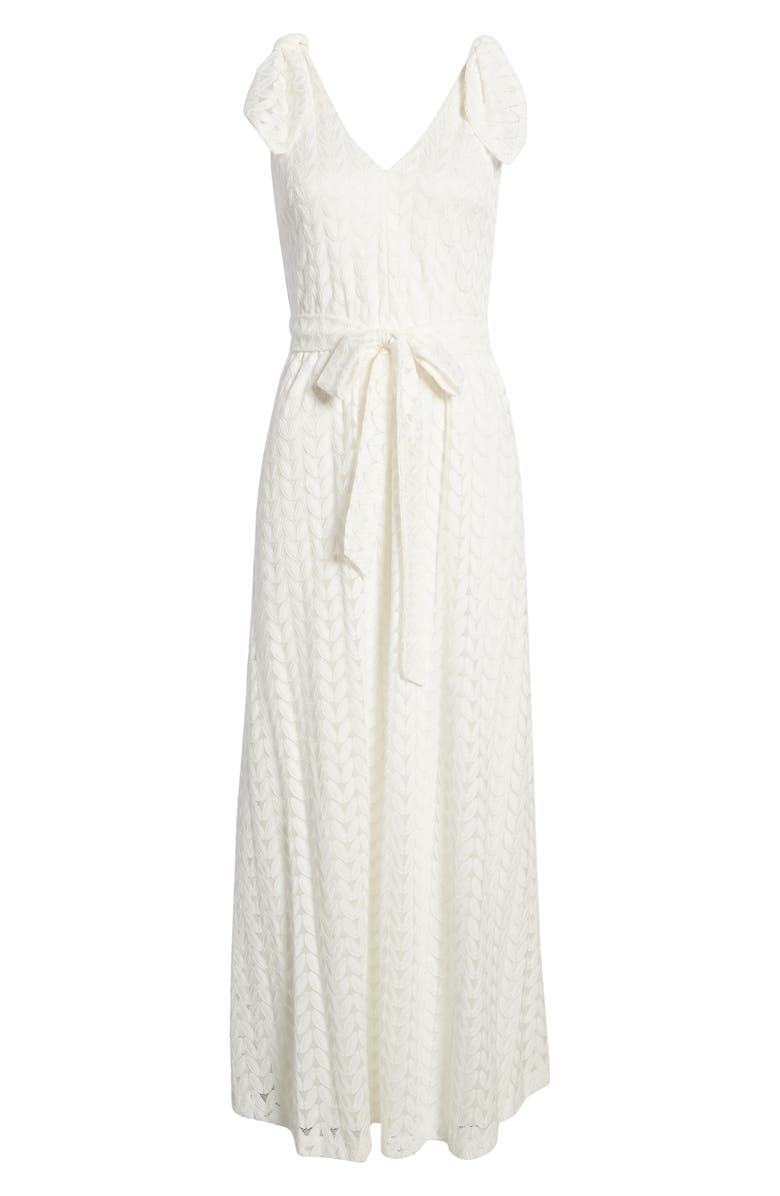 Donna Ricco Bow Shoulder Belted Lace Dress | Nordstrom Donna Ricco Bow Shoulder Belted Lace Dress | Nordstrom
