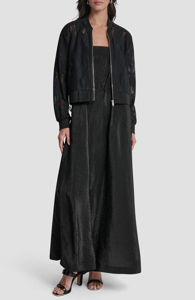 DKNY Abstract Lace Jacket, Alternate, color, 