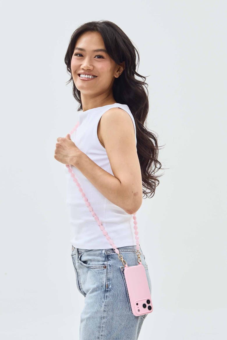 Valerie Phone Chain Set, Alternate, color, Blush - iPhone 17 Pro Max