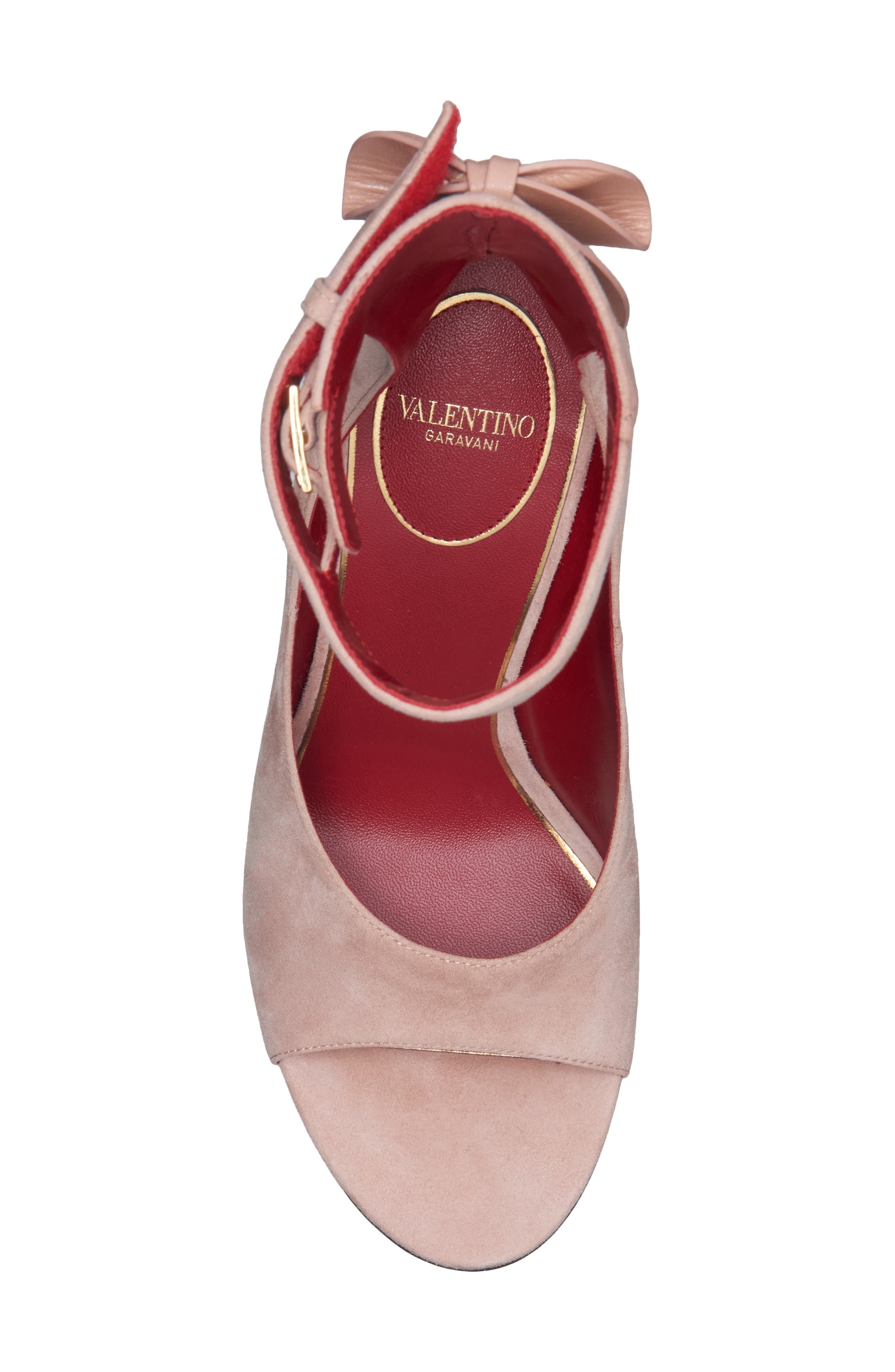 Fatale Ankle Strap Peep Toe Sandal, Alternate, color, PALE ROSE