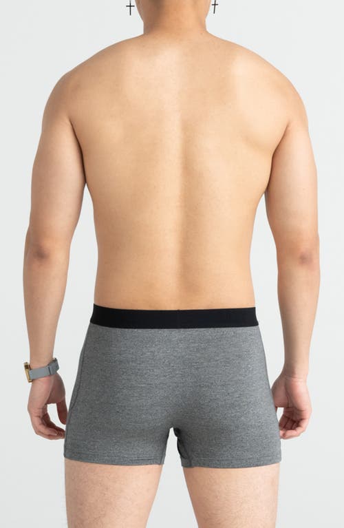 Saxx Ultra Super Soft Relaxed Fit Boxer Briefs In Black/grey