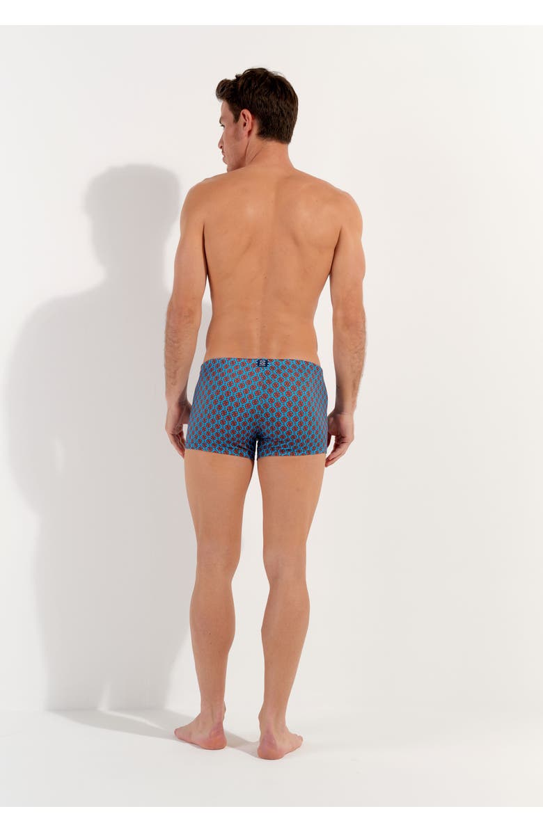 HOM Anglet Swim Shorts, Alternate, color, Turquoise Print