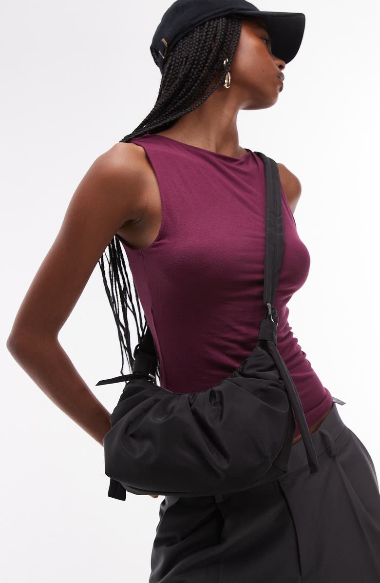 Topshop Cian Puffy Crossbody Bag, Alternate, color,