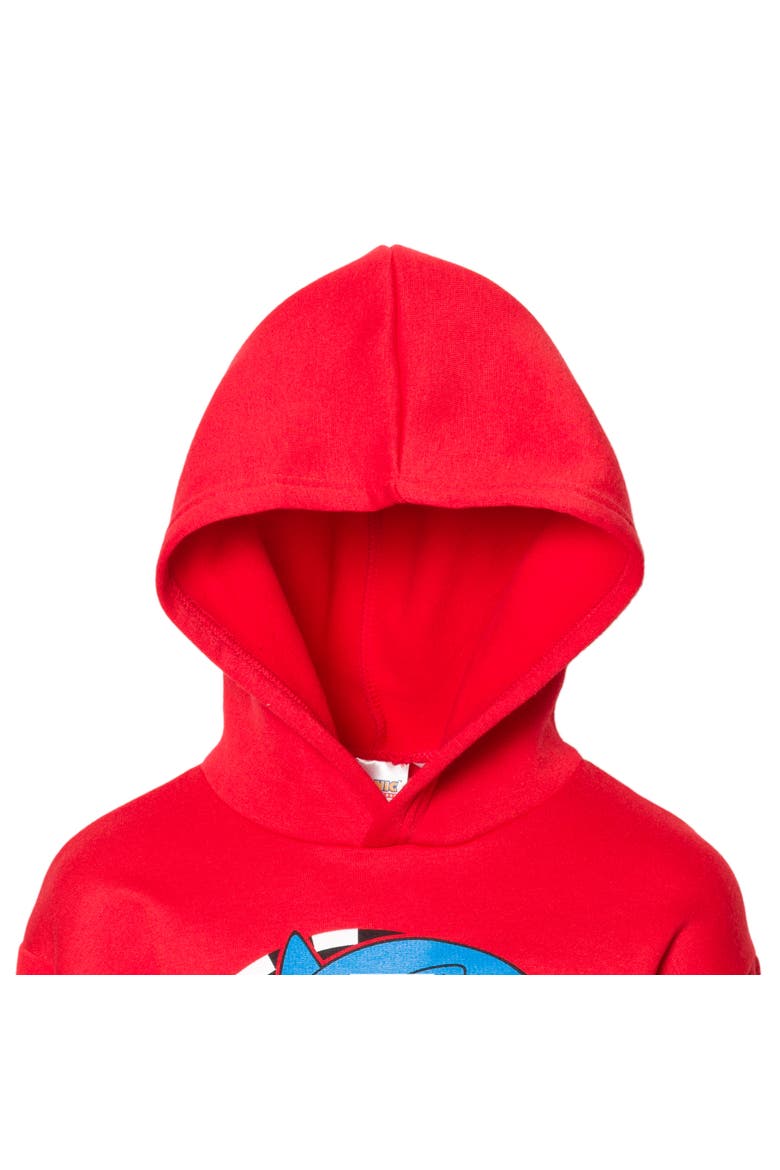 Sonic the Hedgehog 2-Piece Fleece Hoodie and Pants Set, Alternate, color, Sonic Red Black
