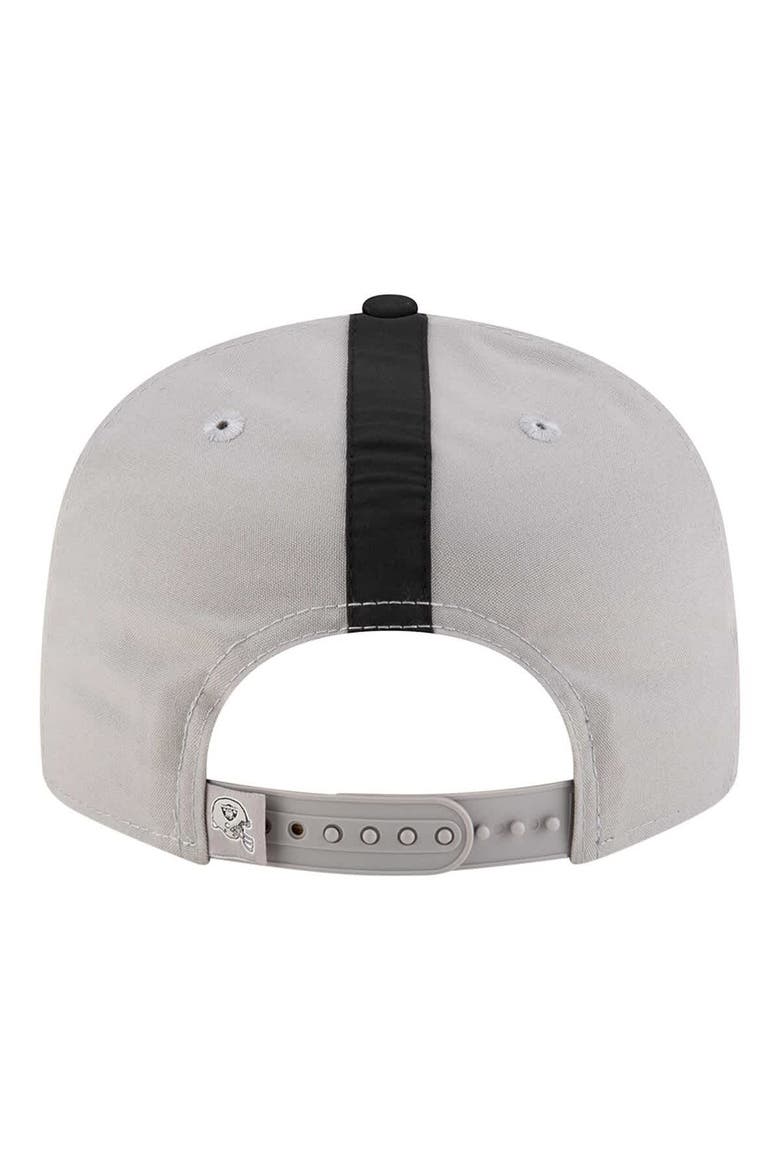 Men's New Era Gray Las Vegas Raiders  Helmet 9FIFTY Snapback Hat, Alternate, color, Gray