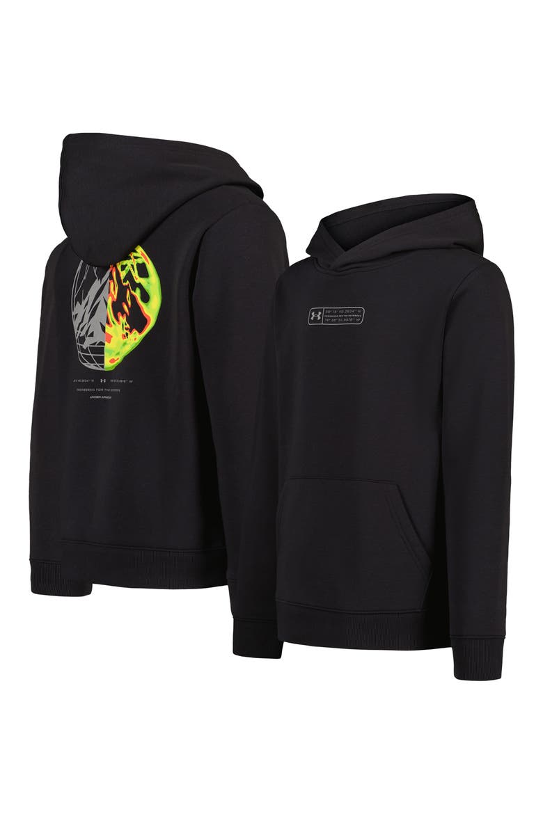 Kids' Ode Globe Graphic Hoodie, Alternate, color, BLACK