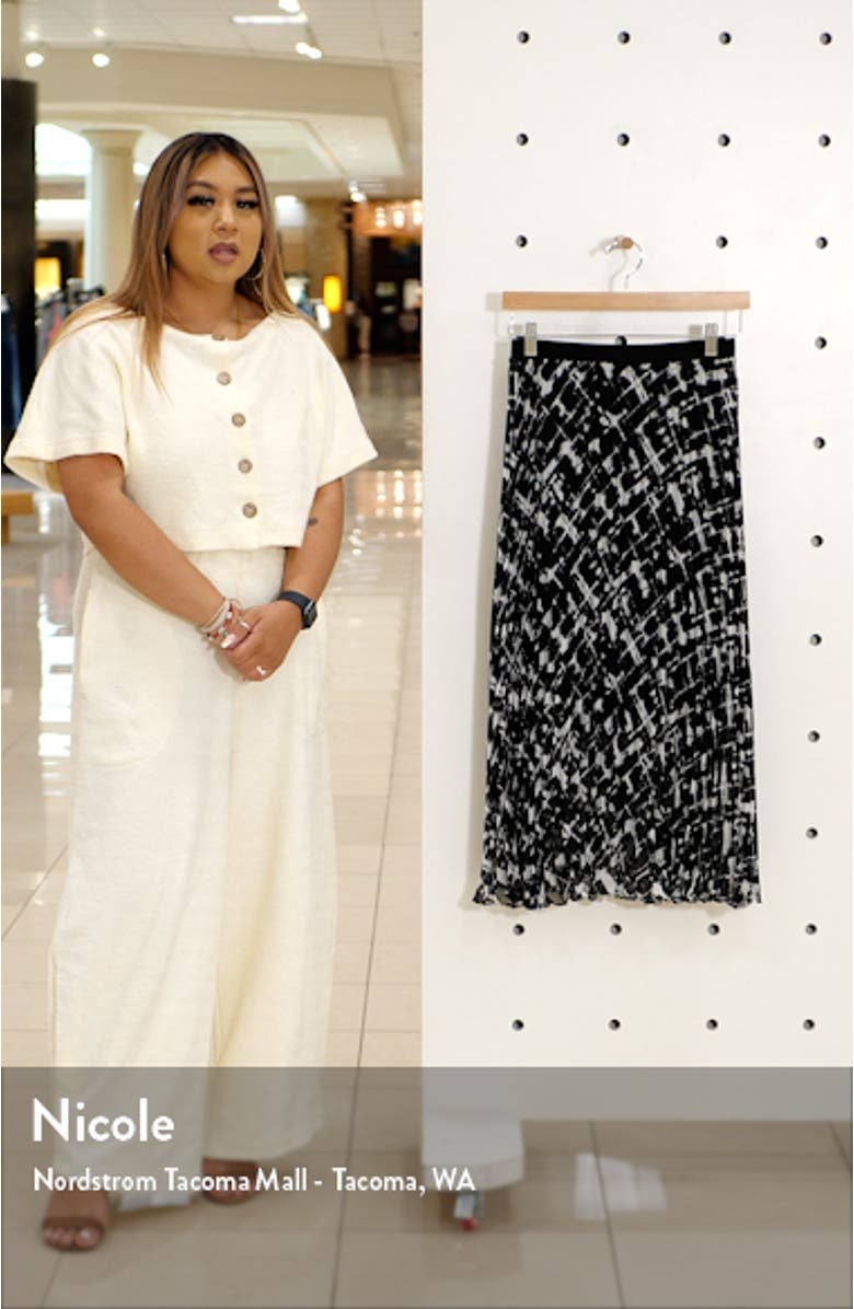 Pleated Midi Skirt, sales video thumbnail