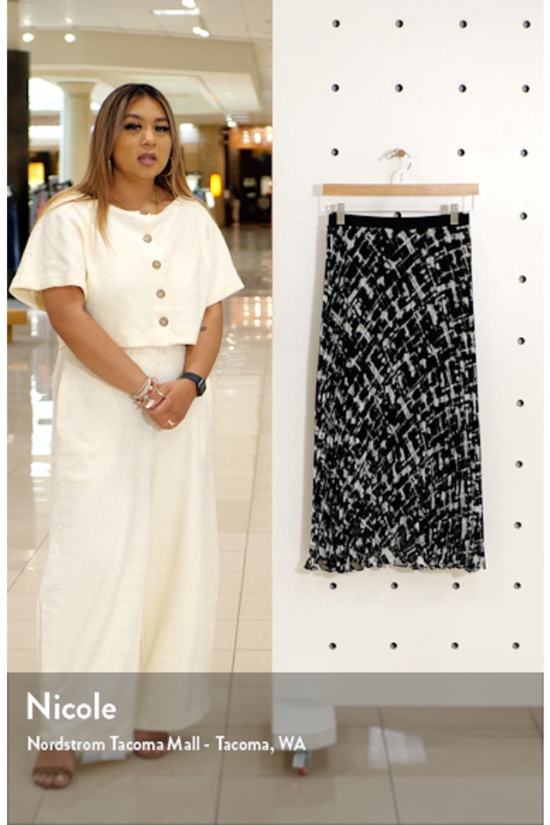 Pleated Midi Skirt video