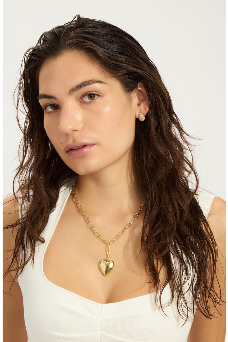 Heart Pendant Necklace, Alternate, color, GOLD