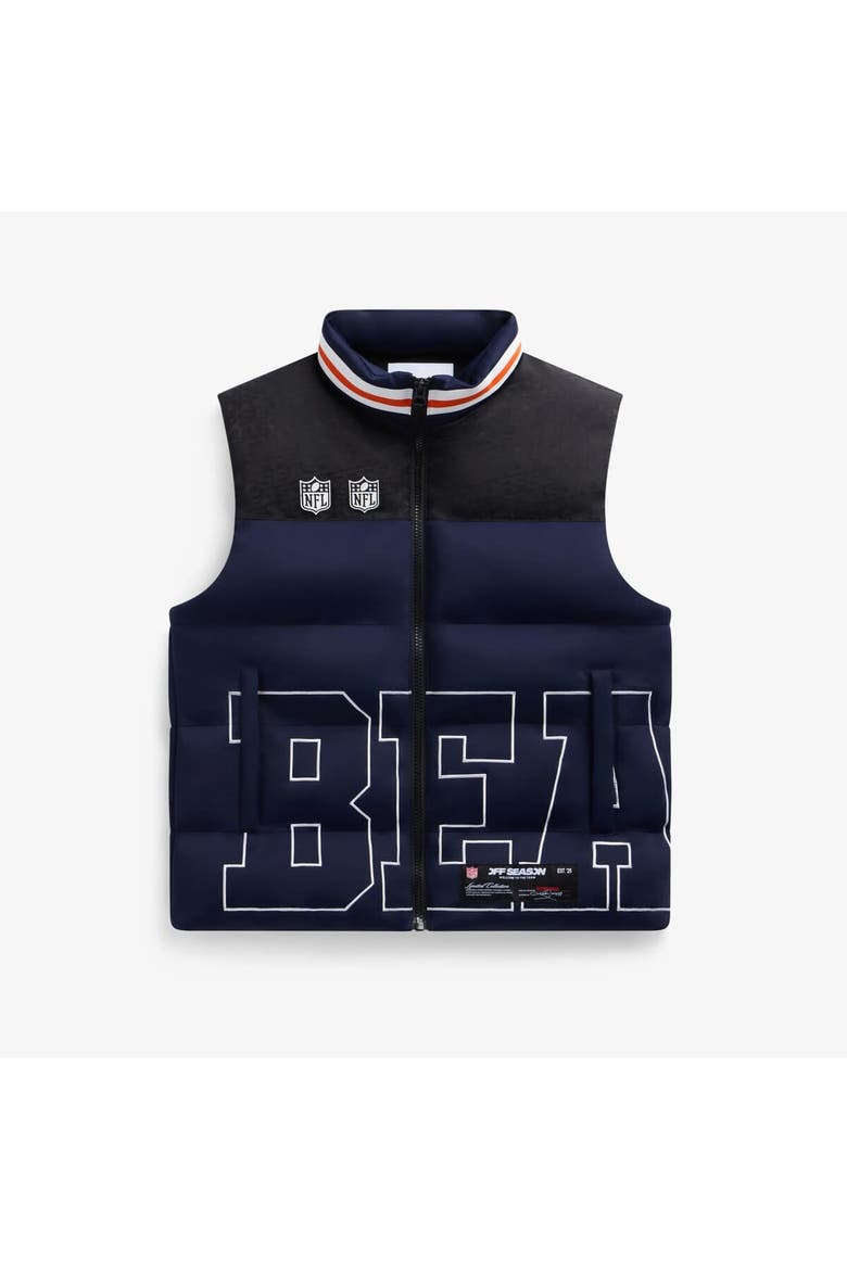 Unisex  Navy Chicago Bears Team Puffer Vest, Main, color, Navy