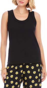 Karen Kane Scoop Neck Rib Tank