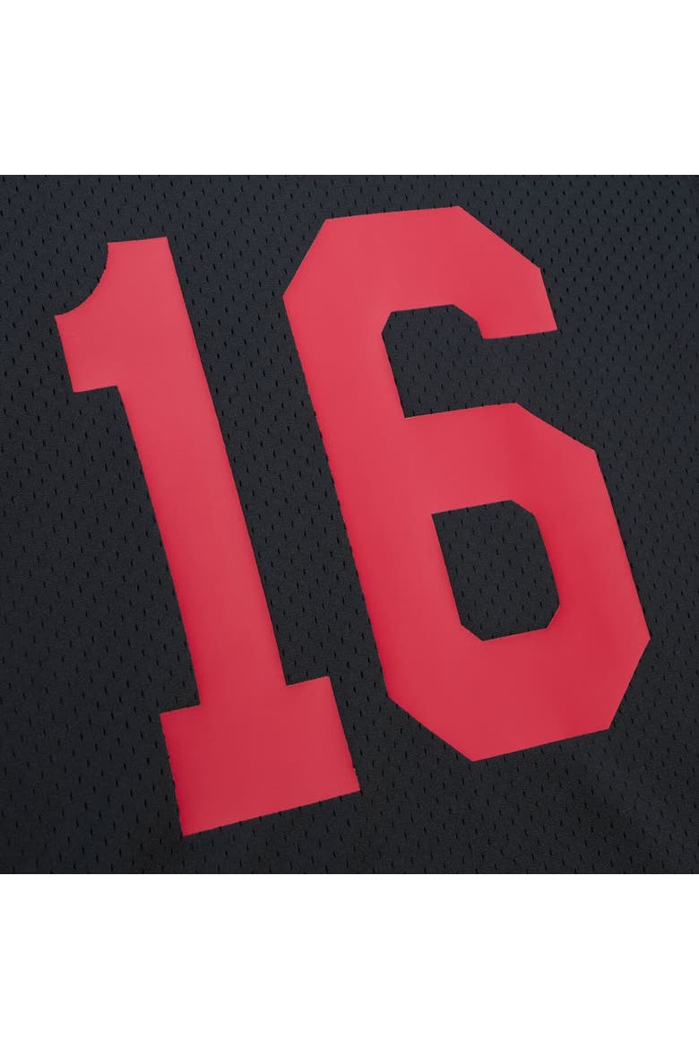 Men's Mitchell & Ness Joe Montana Black San Francisco 49ers Big & Tall Mesh Player Name & Number Top, Alternate, color, Black