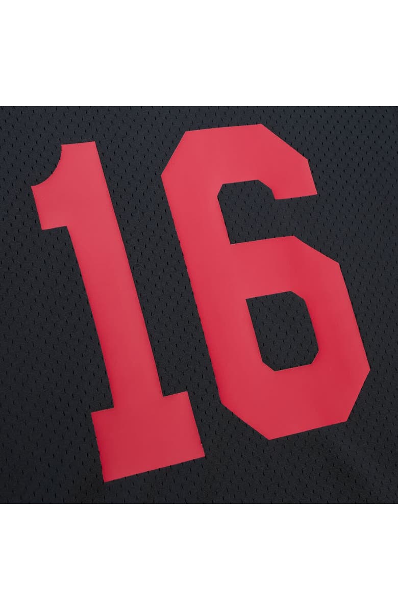 Mitchell & Ness Men's Mitchell & Ness Joe Montana Black San Francisco 49ers Big & Tall Mesh Player Name & Number Top, Alternate, color, Black