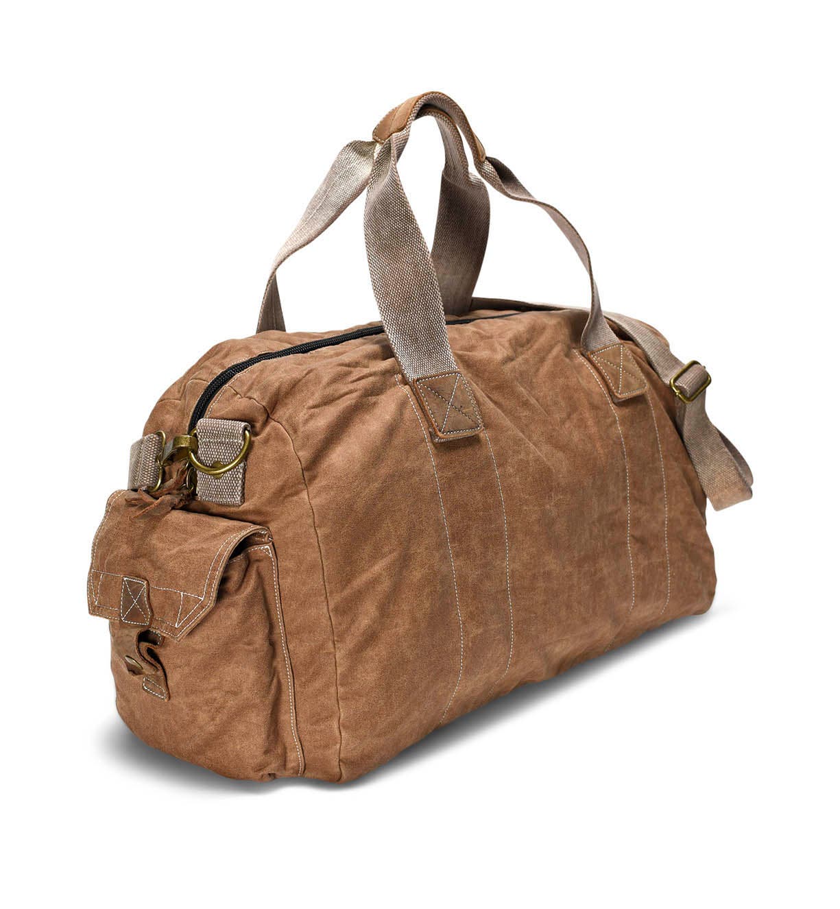 ROAN Vince Duffle, Alternate, color, Tan Oil Slick