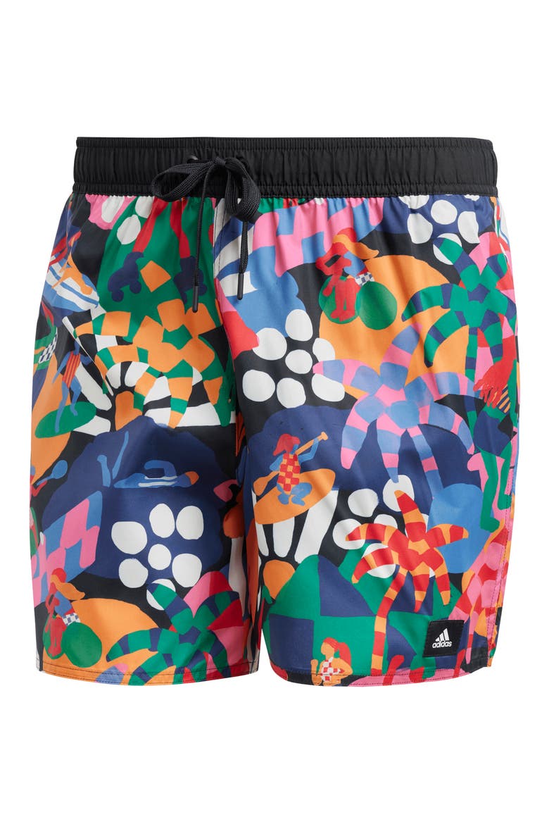 Farm UniteFit Swim Trunks, Alternate, color, BLACK/ SCARLET/ INK