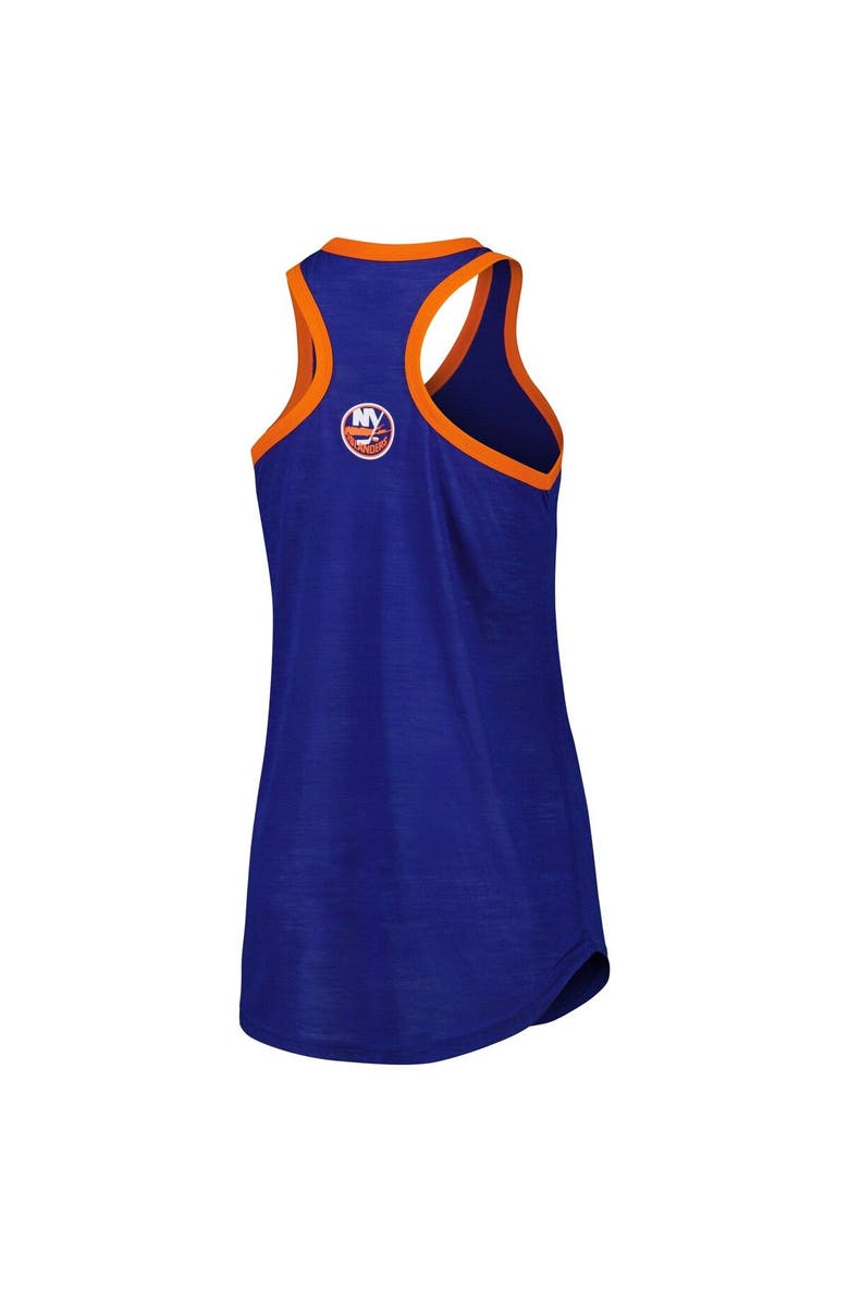 G-III 4HER BY CARL BANKS Women's G-III 4Her by Carl Banks Royal New York Islanders First Base Racerback Scoop Neck Tank Top, Alternate, color, Royal