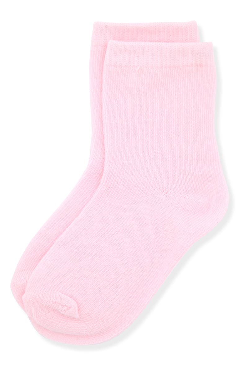 SLEEP ON IT Print Fitted Two-Piece Pajamas & Socks Set, Alternate, color, Pink