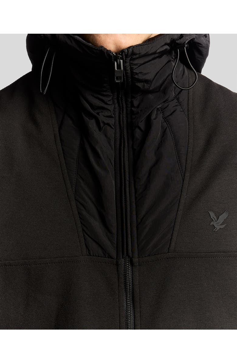 Lyle & Scott Panelled Hybrid Jacket, Alternate, color, Black Ice