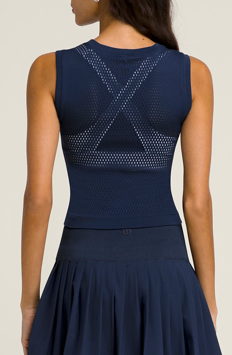 WILSON Pro Seamless Tank, Alternate, color, Classic Navy