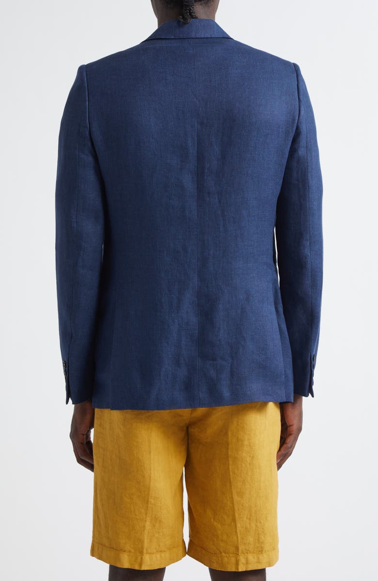 Massimo Alba Memphis Linen Blazer, Alternate, color, Blue