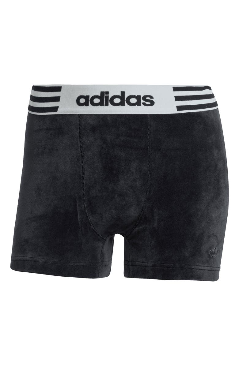 adidas Winterized Booty Shorts, Alternate, color, Black