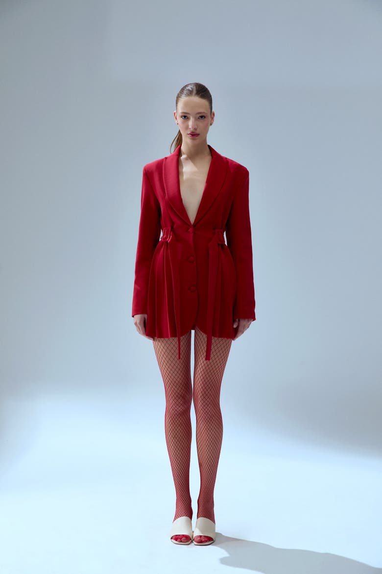 Wool Blend Your *Itch Jacket Dress, Alternate, color, Red