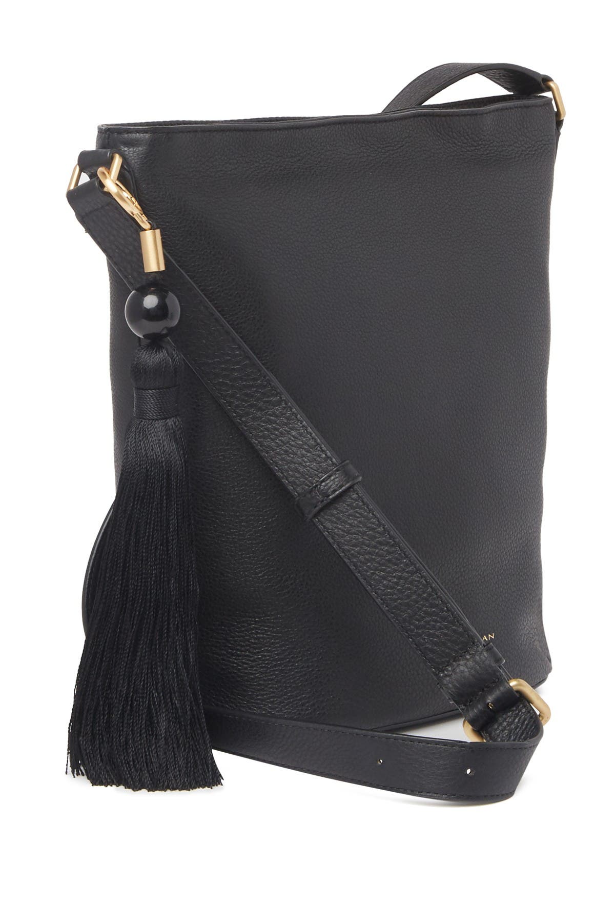 Donna Karan New York Raz Leather Bucket Crossbody Bag, Alternate, color, 